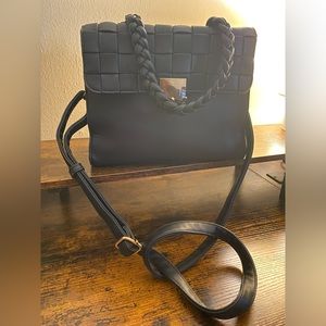 Black Purse with Gold Accents